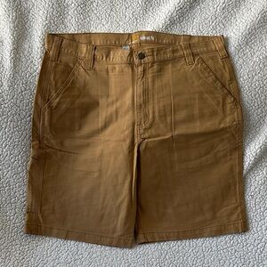 Carhartt Men's Tan Flat Front Shorts